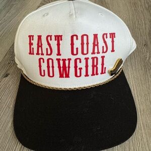 East Coast Cowgirl SnapBack with Red Lettering